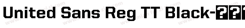 United Sans Reg TT Black字体转换